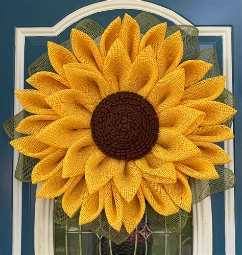 etsy sunflower wreath